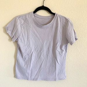 Lavender John Galt cropped tee